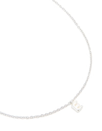 Waterproof Stainless Steel Mini Bubble Letter E Necklace - link has visual effect only