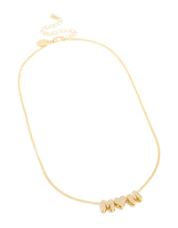 Gold Plated Cubic Zirconia Mum Heart Necklace - link has visual effect only