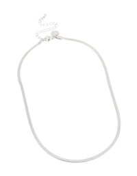Waterproof Stainless Steel Fine Flat Snake Chain Necklace - link has visual effect only