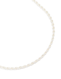 Waterproof Stainless Steel Twist Chain Necklace - link has visual effect only