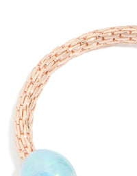 Kids Rose Gold Rainbow & Easter Egg Stretch Charm Bracelet - link has visual effect only