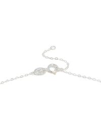 Sterling Silver Cubic Zirconia Cross Y-Necklace - link has visual effect only