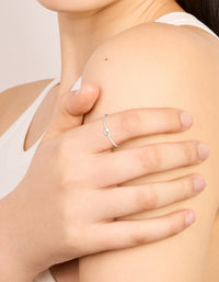 Sterling Silver Tiny Knot Ring - link has visual effect only