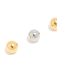 Metal Belly Bar Balls 4-Pack - link has visual effect only