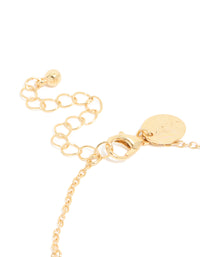 Gold Plated Cubic Zirconia Evil Eye Trio Bracelet - link has visual effect only