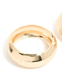 Gold Oversized Bangles 2-Pack - link has visual effect only