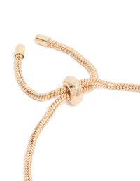 Gold Heart & Pearl Charm Toggle Bracelet - link has visual effect only