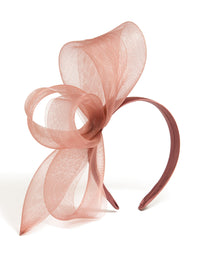 Pink Large Mesh Loop Fascinator - link has visual effect only