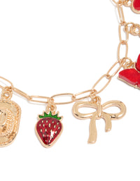 Gold Cowgirl Charm Bracelet - link has visual effect only