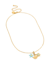 Tweens Gold Plated  Stainless Steel Under The Sea Charm Necklace - link has visual effect only