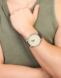 Mens Vintage Snake Skin Style PU Leather Watch - link has visual effect only