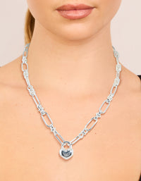 Waterproof Stainless Steel Bubble Heart Chunky Necklace - link has visual effect only