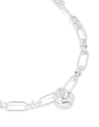 Waterproof Stainless Steel Bubble Heart Chunky Necklace - link has visual effect only