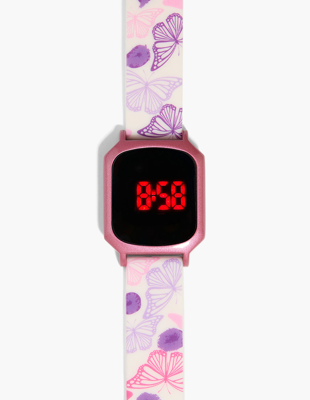 Kids Slim Butterfly Print Digital Watch