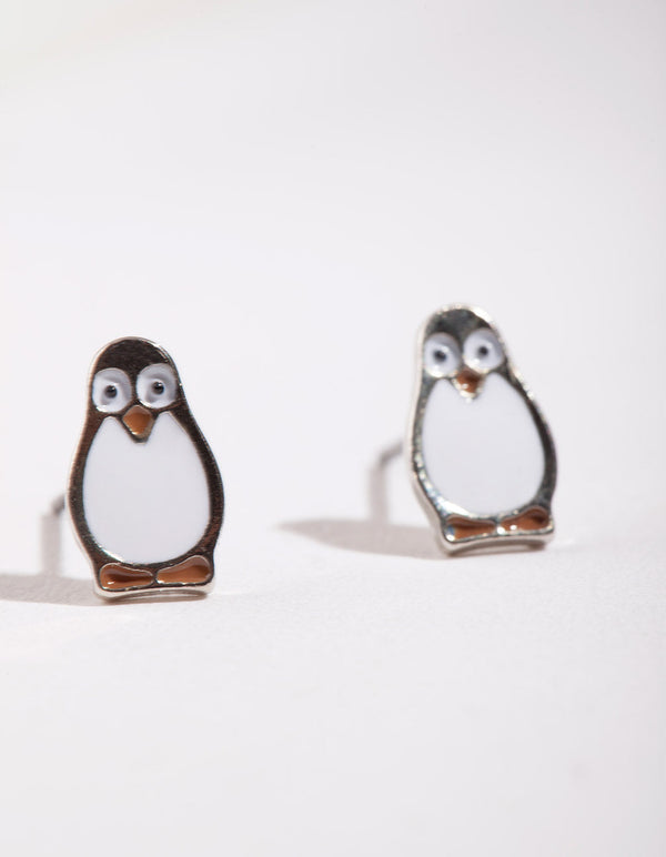 Mini Penguin Stud Earrings