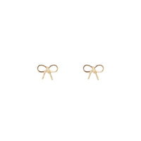 Gold Twist Bow Stud Earrings - link has visual effect only