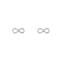 Silver Open Infinity Stud Earrings - link has visual effect only