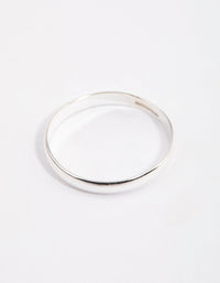 Sterling Silver Plain Band Ring - link has visual effect only