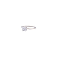 Sterling Silver Diamante Stone Ring - link has visual effect only
