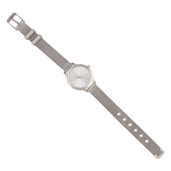 Silver Skinny Chain Strap Watch