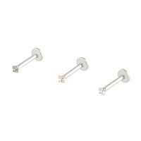 Silver Classic Labret Earring Pack - link has visual effect only