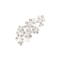 Silver Diamante & Pearl Crystal Clip - link has visual effect only