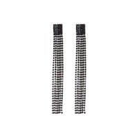Black Diamante Tassel Earrings - link has visual effect only
