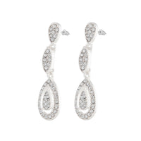 Silver Diamante Stone Set Cut-Out Earring - link has visual effect only