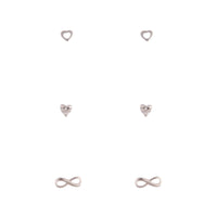 Sterling Silver Love Infinity Earring Pack - link has visual effect only