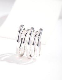 Silver Layered Band Ring - link has visual effect only