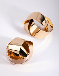 Gold Statement Knot Stud Earrings - link has visual effect only