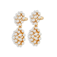 Gold Pearl Multi Ball Earrings - link has visual effect only