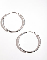 Sterling Silver 30MM Thick Hoop Earrings - link has visual effect only