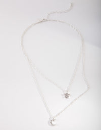 Silver Starry Night Charm Necklace - link has visual effect only
