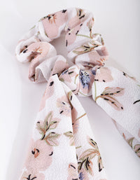 Floral Long Scarf Scrunchie - link has visual effect only