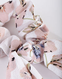Floral Long Scarf Scrunchie - link has visual effect only