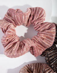 Pink Metallic Scrunchie Pack - link has visual effect only