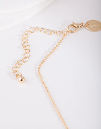 Mother & Daughter Gold Necklace Set - link has visual effect only