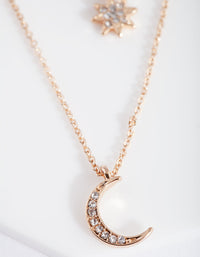 Gold Diamante Celestial Layer Necklace - link has visual effect only