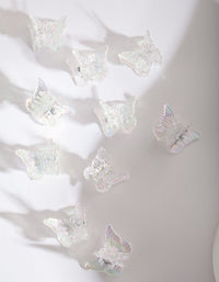 Kids Clear Acrylic Butterfly Clip Pack - link has visual effect only