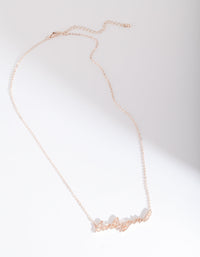 Rose Gold Baby Girl Necklace - link has visual effect only
