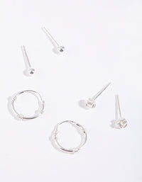 Sterling Silver Knot Earring Pack - link has visual effect only
