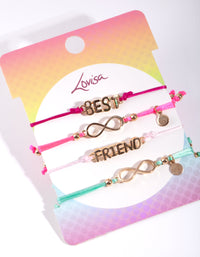 Kids BFF Infinity Bracelet 4-Pack - link has visual effect only