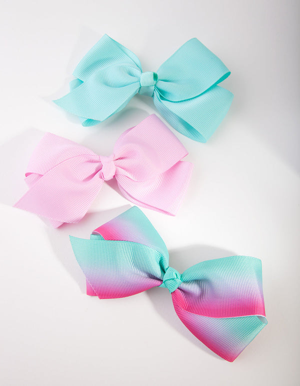 Kids Fabric Small Mint & Pink Bow Pack