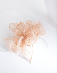 Blush Flower Feather Hair Comb - link has visual effect only