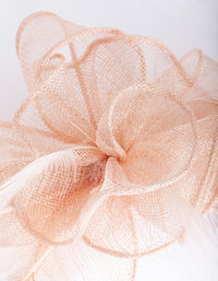 Blush Flower Feather Hair Comb - link has visual effect only