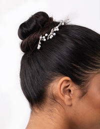 Silver Dainty Navette Hair Pins - link has visual effect only