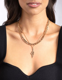 Gold Chain Layer Snake Necklace - link has visual effect only