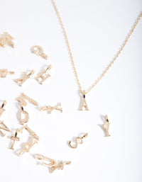 Kids Gold Make Your Own Letter Necklace - link has visual effect only