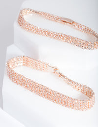 Double Rose Gold Cupchain Bracelet - link has visual effect only